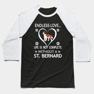 Saint Bernard Lovers Baseball T-Shirt